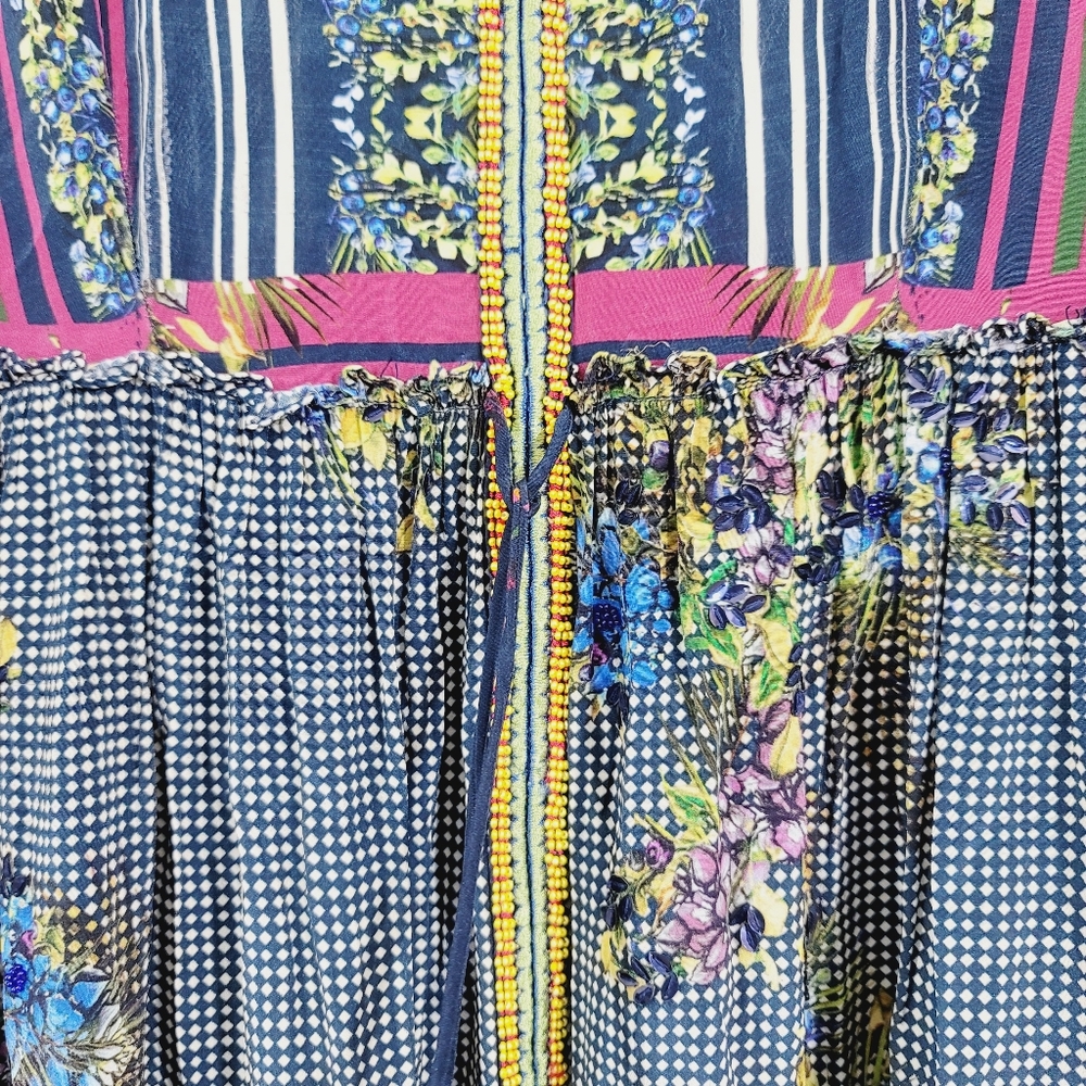 Anthro Bhanuni by Jyoti Tiered Maxi Dress.Size 10 - Picture 15 of 15